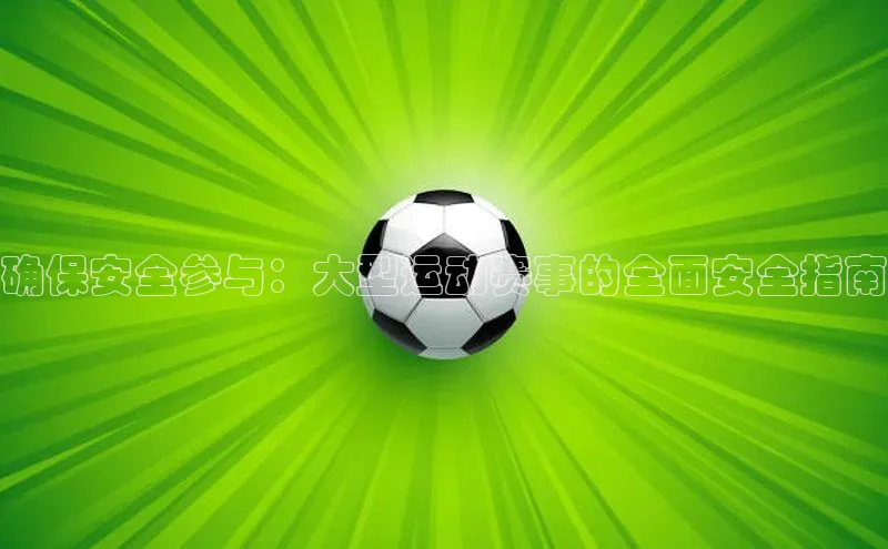 确保安全参与：大型运动赛事的全面安全指南